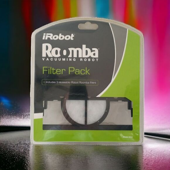 NIP iRobot Roomba Filter Pack 4910 Vacuum Robot 3 Filters Model New Reusable. Co - Picture 16 of 16